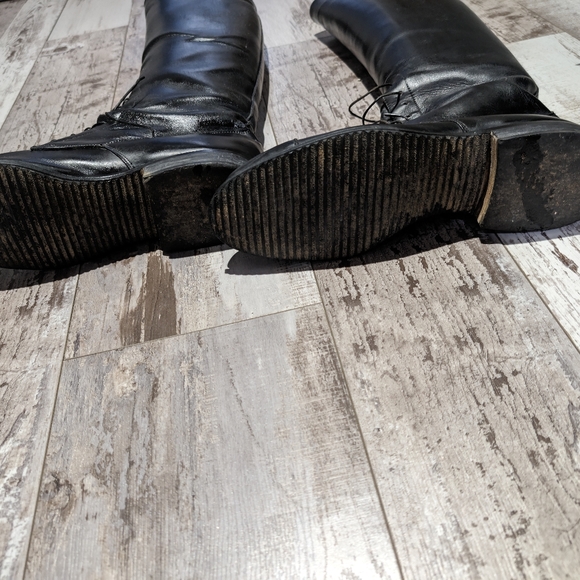 E. Vogel Field Boots Riding Equestrian Dressage Tall Leather Custom - US 9.5 bla - Picture 4 of 5